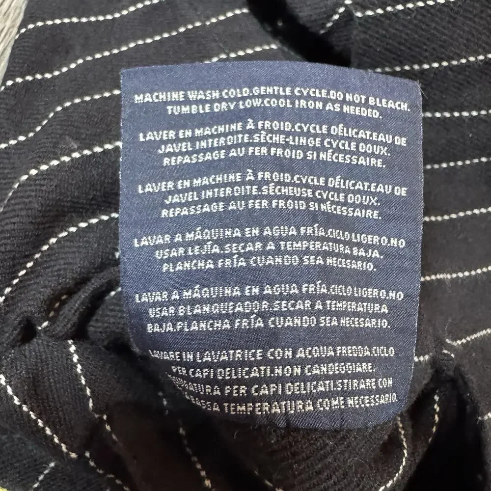 2 X Ralph Lauren Seville European Euro King Pinstripe Black & White Shams